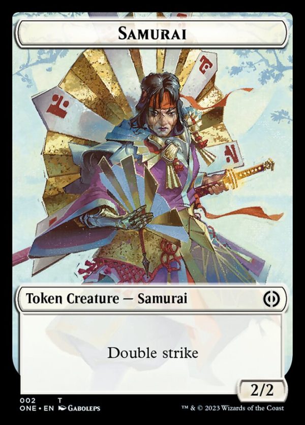 Rebel    Samurai Double-Sided Token [Phyrexia: All Will Be One Tokens] Online Hot Sale