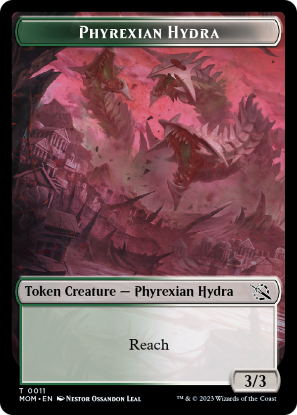 Treasure (21)    Phyrexian Hydra (11) Double-Sided Token [March of the Machine Tokens] Discount