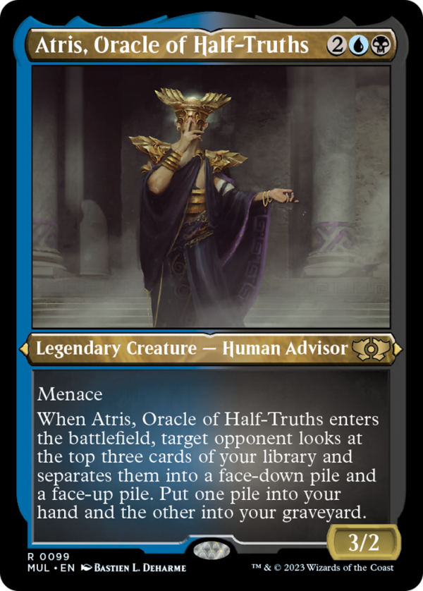 Atris, Oracle of Half-Truths (Foil Etched) [Multiverse Legends] For Cheap