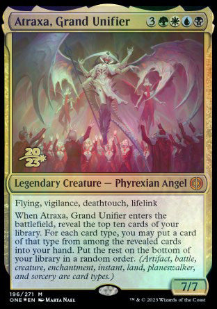 Atraxa, Grand Unifier [Phyrexia: All Will Be One Prerelease Promos] Discount