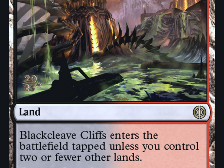 Blackcleave Cliffs [Phyrexia: All Will Be One Prerelease Promos] For Sale