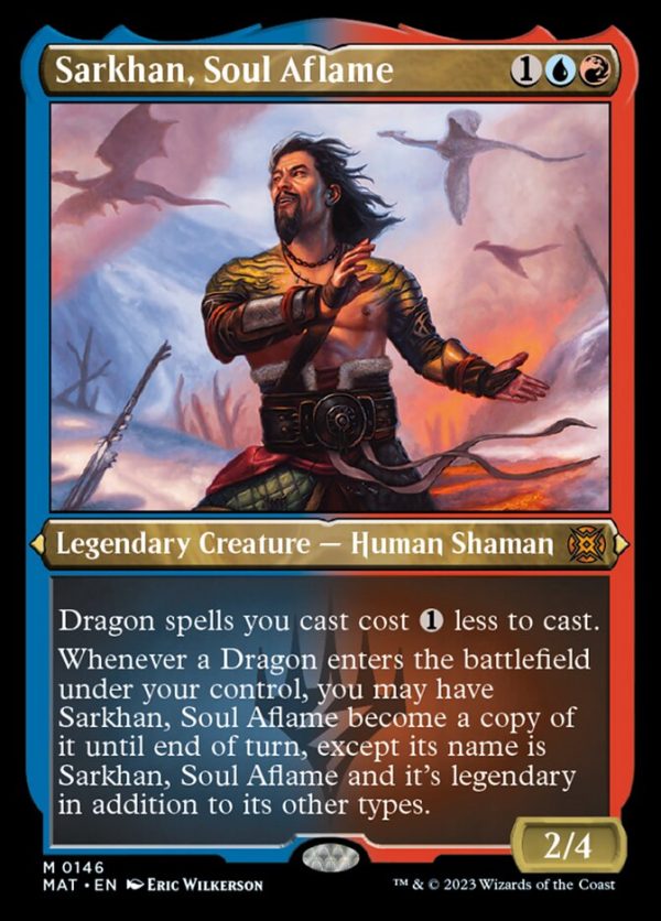 Sarkhan, Soul Aflame (Foil Etched) [March of the Machine: The Aftermath] For Discount