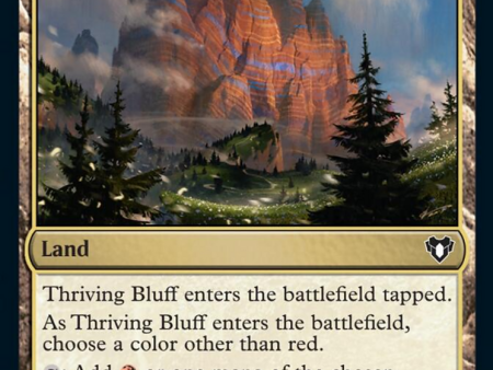 Thriving Bluff [Commander Masters] on Sale