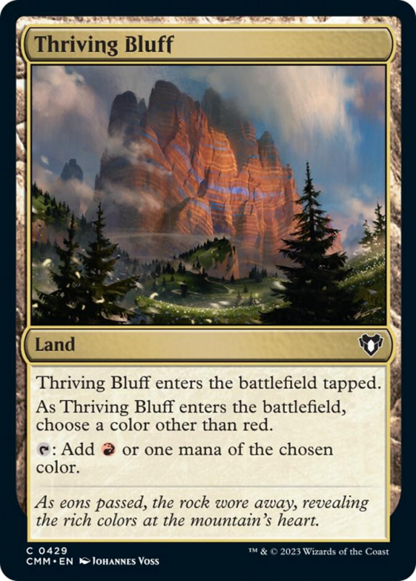 Thriving Bluff [Commander Masters] on Sale