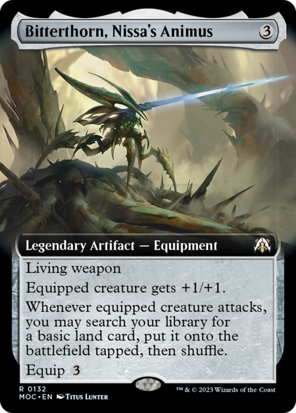 Bitterthorn, Nissa s Animus (Extended Art) [March of the Machine Commander] Online Sale