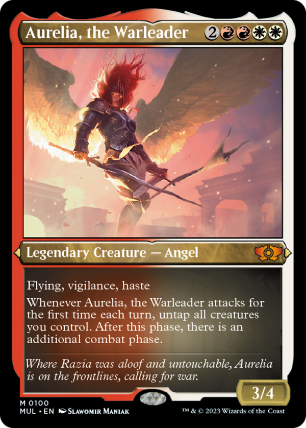 Aurelia, the Warleader (Foil Etched) [Multiverse Legends] Online now