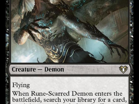 Rune-Scarred Demon [Commander Masters] Online