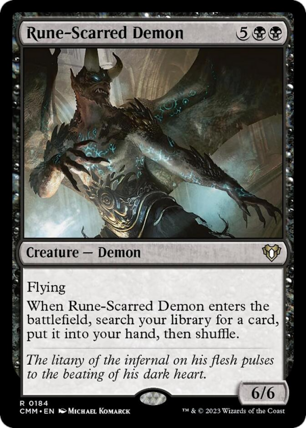 Rune-Scarred Demon [Commander Masters] Online