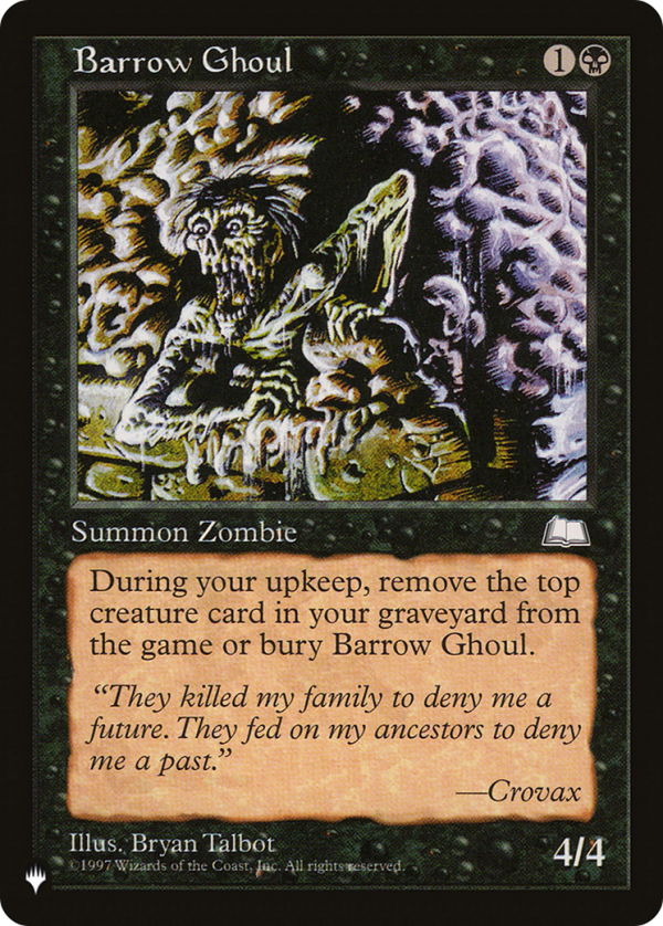 Barrow Ghoul [The List] For Cheap