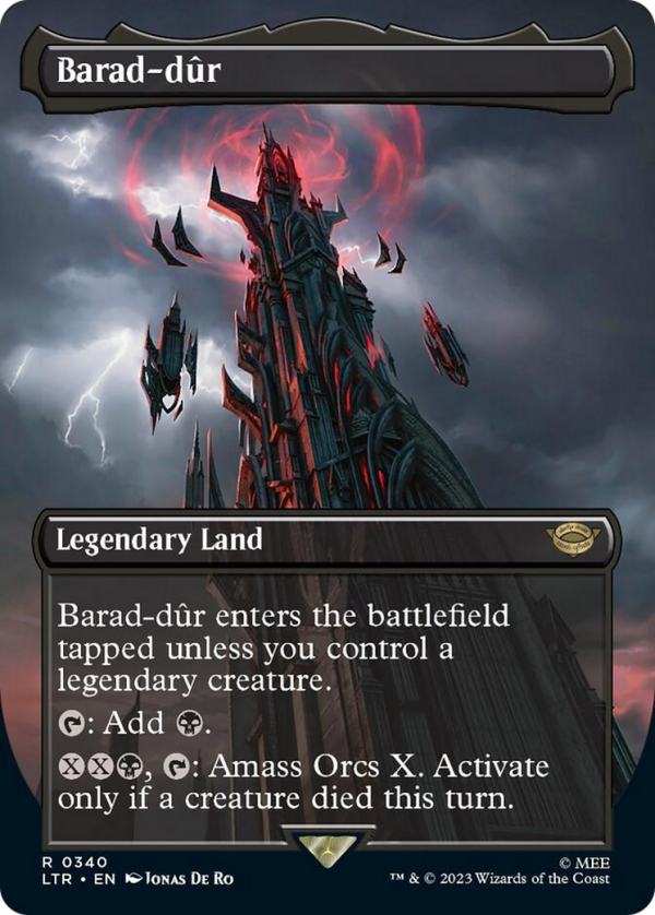 Barad-dur (Borderless Alternate Art) (340) [The Lord of the Rings: Tales of Middle-Earth] Fashion